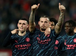 1. Manchester City = 18 gol di fase grup. Foto: REUTERS/MARKO DJURICA
