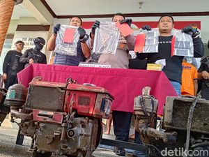 Sindikat Pencuri Traktor Sawah 70 TKP di Banyuwangi Digulung