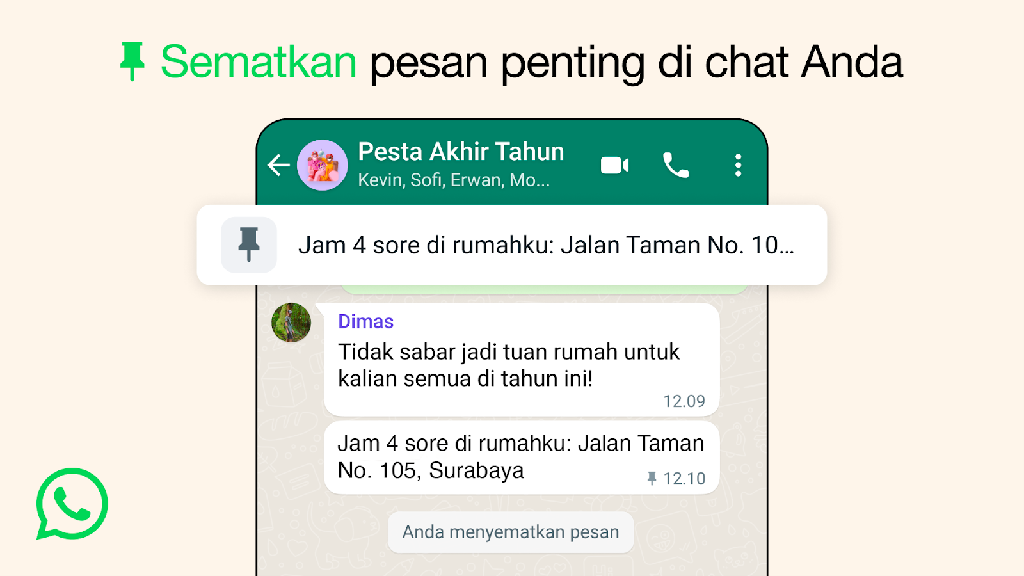 fitur pin Whatsapp