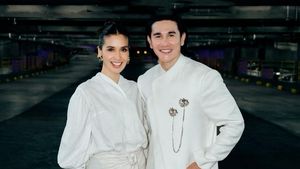 Inspirasi Baju Couple untuk Kondangan a la Vino G. Bastian dan Marsha Timothy