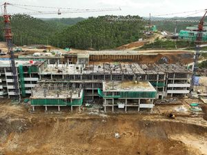 Suplai Readymix WSBP di Gedung Sekretariat Presiden IKN Capai 44,25%