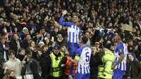 João Pedro - Brighton & Hove Albion, 4 gol penalti di Premier League 2023/2024. Foto: Ian Walton/AP