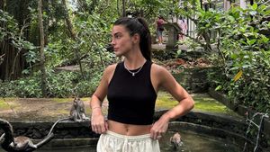 Potret Cantiknya Gemma Pinto, Kekasih Marc Marquez Saat Liburan di Bali