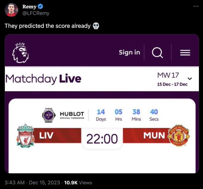 Meme Jelang Liverpool vs MU