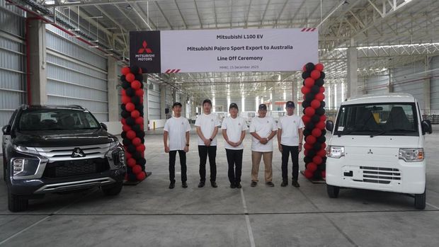 Mobil listrik niaga Mitsubishi L100 EV mulai diproduksi di Indonesia.