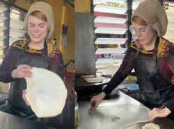 Viral Penjual Roti Canai Cantik, Sehari Ludes 200 Roti!