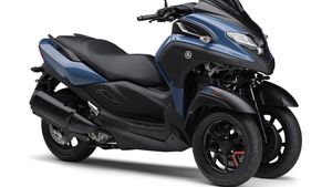 Potret Yamaha Tricity 300 Terbaru, Skutik Gambot dengan Tiga Roda