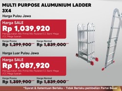 Lagi Cari Tangga Multifungsi? Ada Diskon Gede Nih di Transmart Full Day Sale