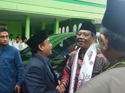 Mahfud Md Kunjungi Ponpes Sirnamiskin Bandung Bertemu Kiai dan Ulama