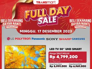 Transmart Full Day Sale! Beli Smart TV 50 Inch Hemat Rp 2 Jutaan
