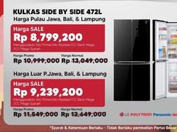 Kulkas 4 Pintu Diskon 3 Jutaan di Transmart Full Day Sale! Harganya Cuma Segini