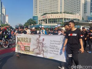 Bawaslu Sosialisasi di CFD Jakarta, Ajak Warga Ikut Awasi Pemilu