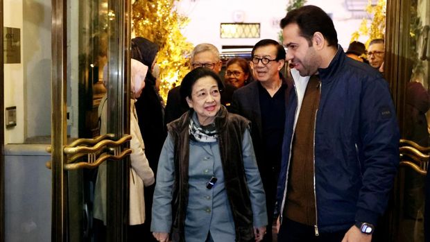 Megawati tiba di Roma, Italia untuk bertemu Paus Fransiskus dan jadi dewan juru Zayed Award