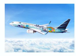 Gemas! Ada Gambar Pikachu di Pesawat Garuda