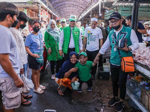 Blusukan ke Pasar Tanjung Pandan Belitung, Mardiono Gelar Sembako Murah