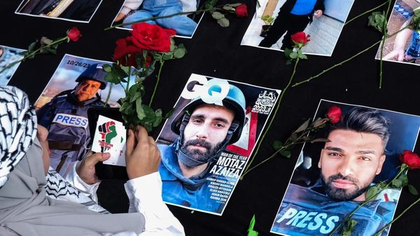Aksi Solidaritas untuk Para Jurnalis di Gaza