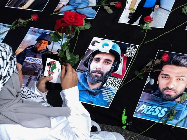 Aksi Solidaritas untuk Para Jurnalis di Gaza