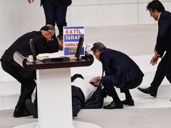 Momen Anggota Parlemen Turki Pidato Kecam Israel Tiba-tiba Jatuh-Meninggal