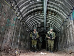 Penampakan Terowongan Terbesar di Jalur Gaza yang Diklaim Israel Milik Hamas