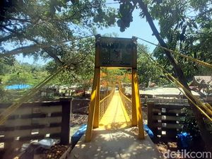 Jembatan Ikonik Geyser Cisolok yang Rusak Kini Sudah Diperbaiki Jembatan Ikonik Geyser Cisolok yang Rusak Kini Sudah Diperbaiki