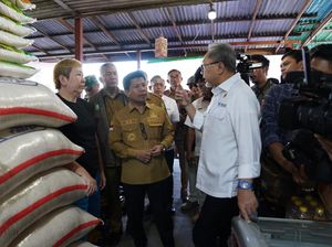 Tinjau Pasar Pagi Sambas, Zulhas: Beras Banyak, Suplai Banjir
