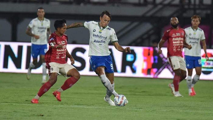Stefano Beltrame di Laga Bali United Vs Persib Bandung, Senin (18/12/2023).