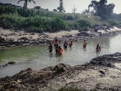 Seberangi Sungai Demi Pakan Ternak, Petani Juwangi Boyolali Hanyut