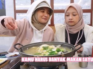 Arafah dan Halda Liburan ke Korea, Ini Momen Seru Wisata Kulinernya