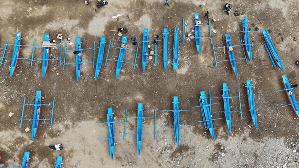 Penampakan Bantuan Perahu untuk Nelayan di Palu