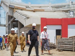 Cek Stadion GDJ, Bupati Kediri Gaet Suporter Persik-Manajemen Persedikab