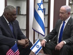 Menhan AS Temui Netanyahu, Bujuk Israel Kurangi Agresi di Gaza