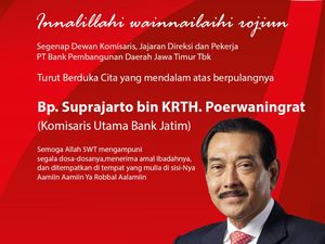 Komisaris Utama Bank Jatim Suprajarto Meninggal Dunia di Singapura Komisaris Utama Bank Jatim Suprajarto Meninggal Dunia di Singapura