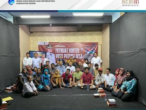 Diskominfo Kediri Latih UMKM-Komunitas Desa Wisata Jadi Konten Kreator