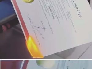 Kata Pria yang Viral Ijazah S-1 Dibakar Pacarnya Gegara Belum Kembalikan Helm