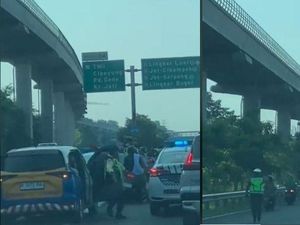 Rombongan Habib Rizieq Naik Motor Lewat Tol, Bakal Ditilang Rombongan Habib Rizieq Naik Motor Lewat Tol, Bakal Ditilang