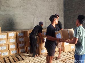KPU Karangasem Terima Ratusan Ribu Surat Suara Pilpres