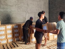 KPU Karangasem Terima Ratusan Ribu Surat Suara Pilpres