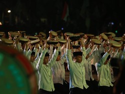 Atraktifnya Rebana Kuntulan Kolosal ala Banyuwangi
