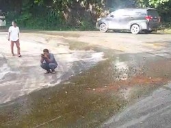 Duh Bahaya, Jalanan Aceh Besar Kerap Ditumpahi CPO