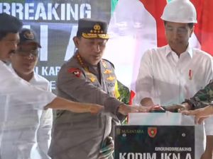 Groundbreaking Kodim IKN, Jokowi: Harus Didesain Modern dan Green Building