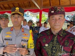Ratusan Personel Polres Karangasem Amankan Salat Id dan Objek Wisata