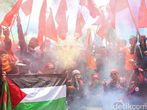 Bela Palestina, Massa Partai Buruh Geruduk Kedubes AS