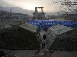 Penampakan Lokasi Pengungsian Korban Gempa China