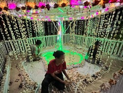 Unik! Pohon Natal dari Kerang Pecahkan Rekor MURI