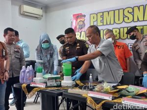 Polda Jambi Musnahkan Narkoba, Sabu Dicampur Detergen-Ekstasi Diblender Polda Jambi Musnahkan Narkoba, Sabu Dicampur Detergen-Ekstasi Diblender