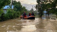 Detik-detik Evakuasi Warga Terdampak Banjir 2 Meter di Bungo Jambi