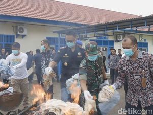Bea Cukai Jambi Musnahkan 5 Juta Batang Rokok Ilegal, Negara Dirugikan Rp 2,5 M Bea Cukai Jambi Musnahkan 5 Juta Batang Rokok Ilegal, Negara Dirugikan Rp 2,5 M