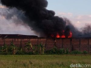 Gudang Penampungan Minyak Jelantah di Delanggu Terbakar