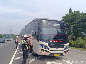 Jelang Nataru, Dishub Bogor Tes Urine Sopir dan Periksa Bus Menuju Puncak