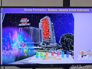 Begini Konsep Pertunjukan 500 Drone Saat Malam Tahun Baru di Bundaran HI